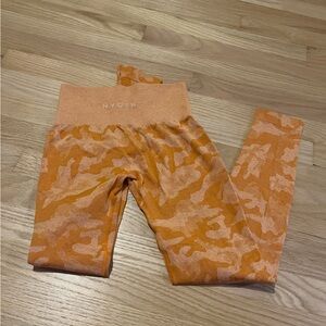 NVGTN Orange Camouflage Leggings